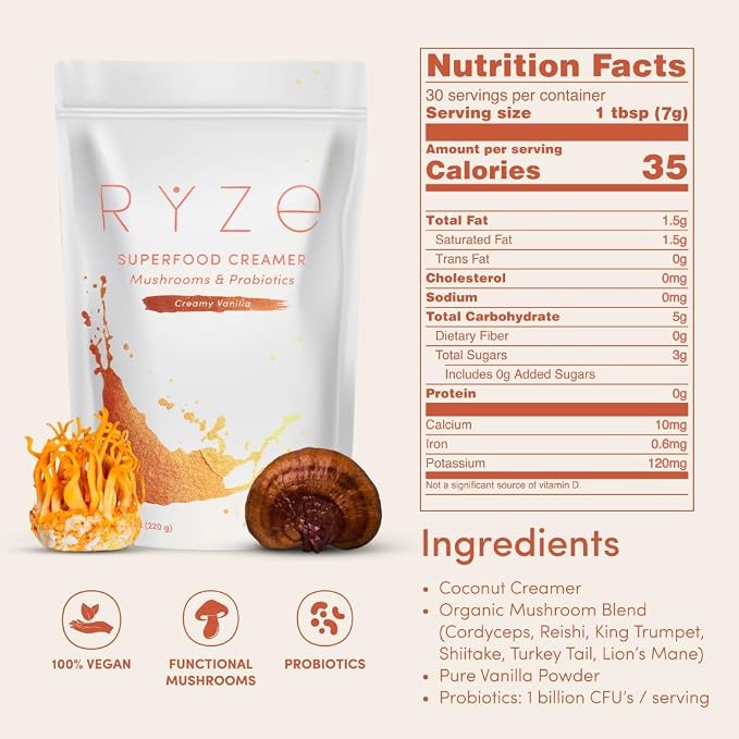 Ryze Mushroom Coffee Creamer