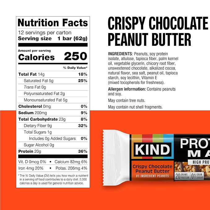 Kind Protein Max Snack Bar Chocolate & Peanut Butter